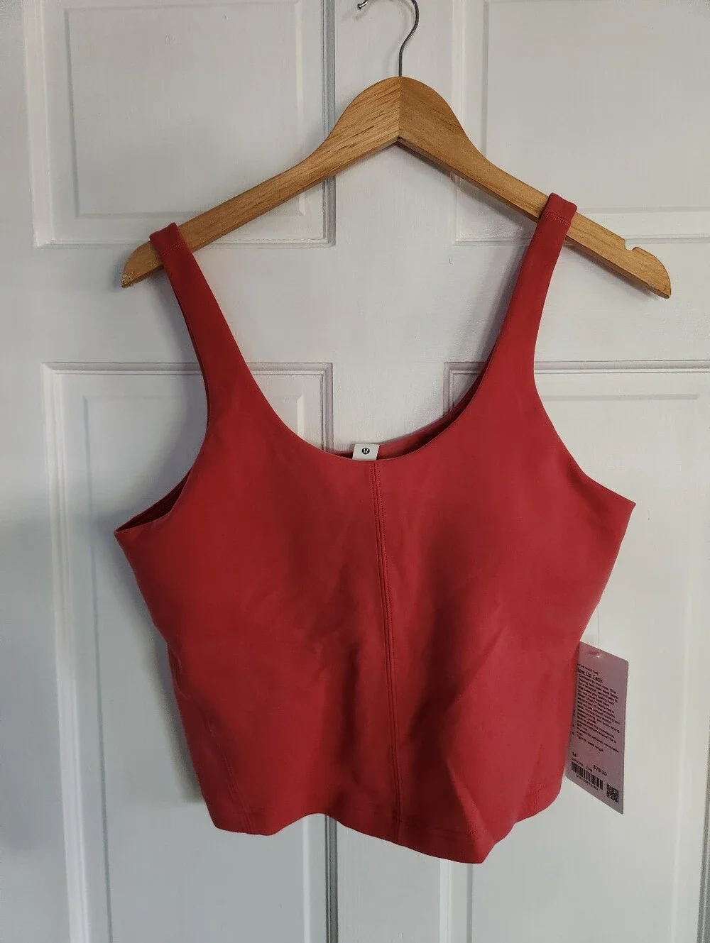 NWT Lululemon Glow Up Tank - Medium Support  - Desert Red